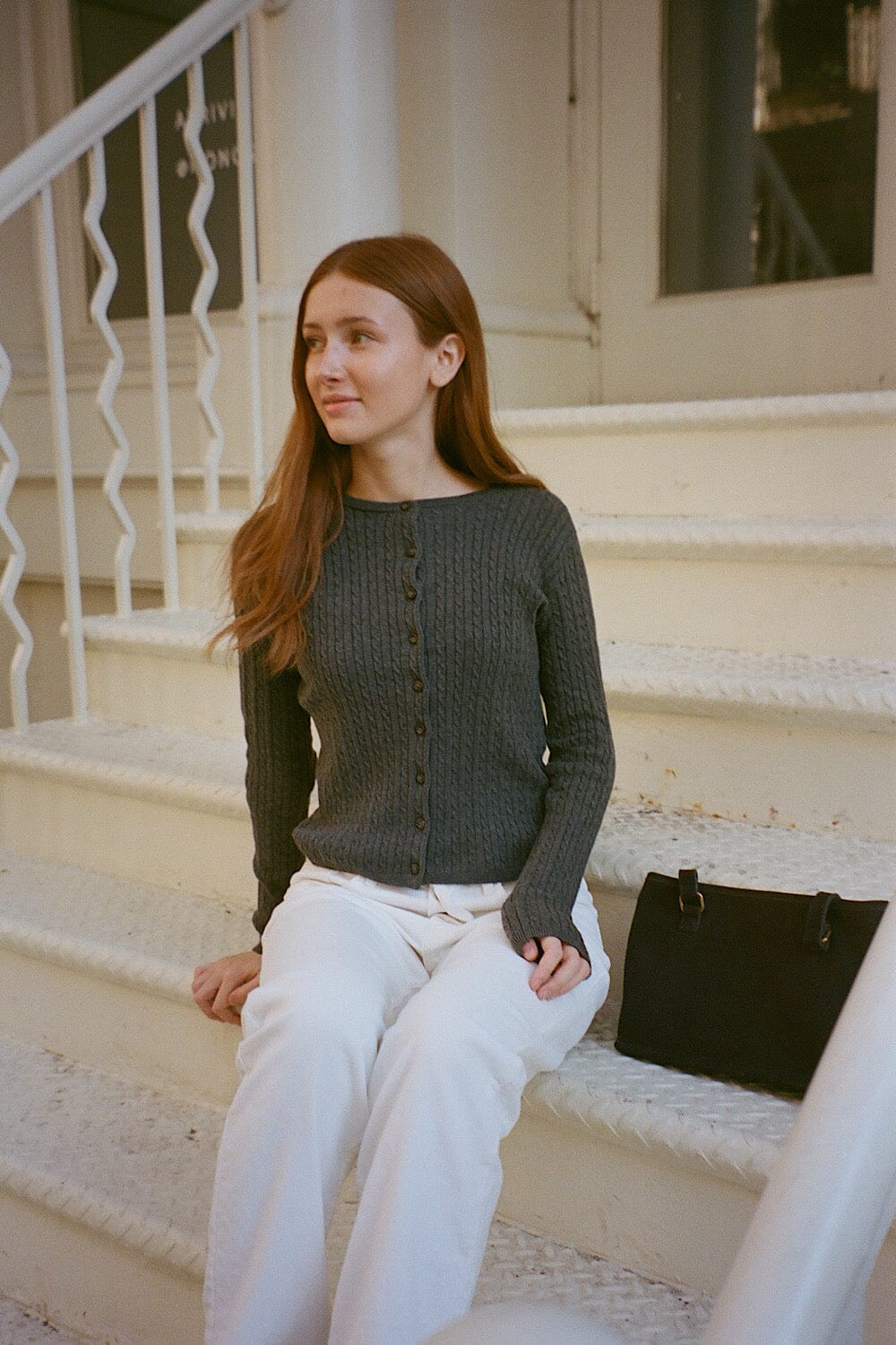 Zoe Cable Knit Cardigan