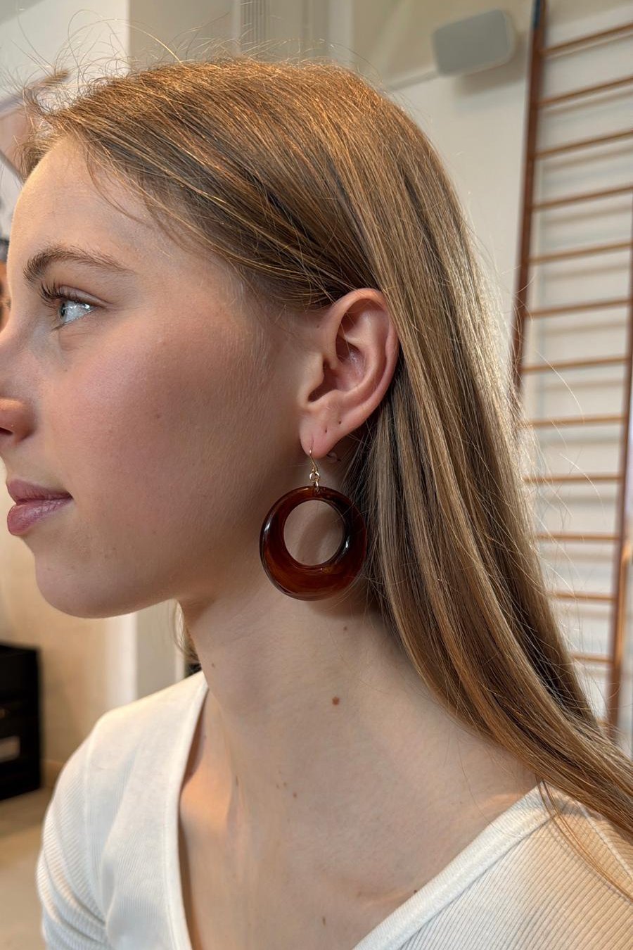 Tortoise Shell Hoops