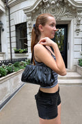 Pleated Shoulder Bag
