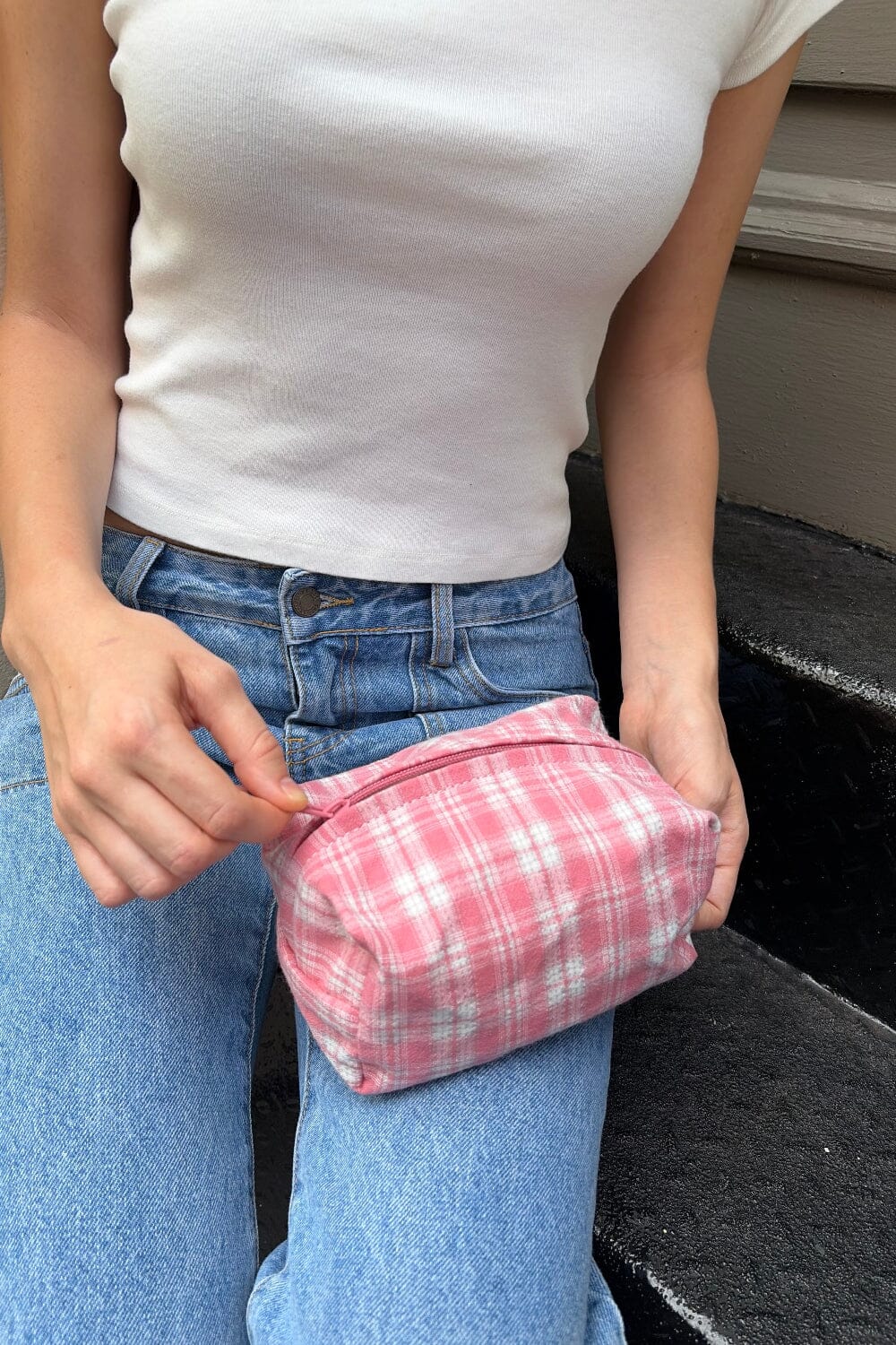 Plaid Makeup Bag