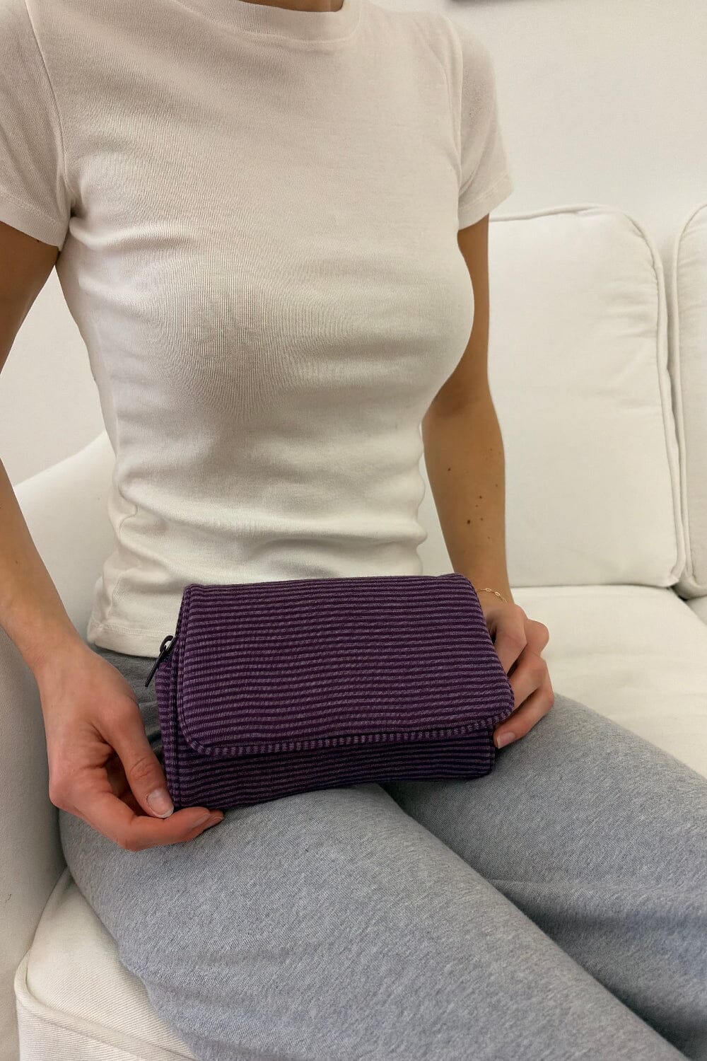 Stripe Makeup Bag