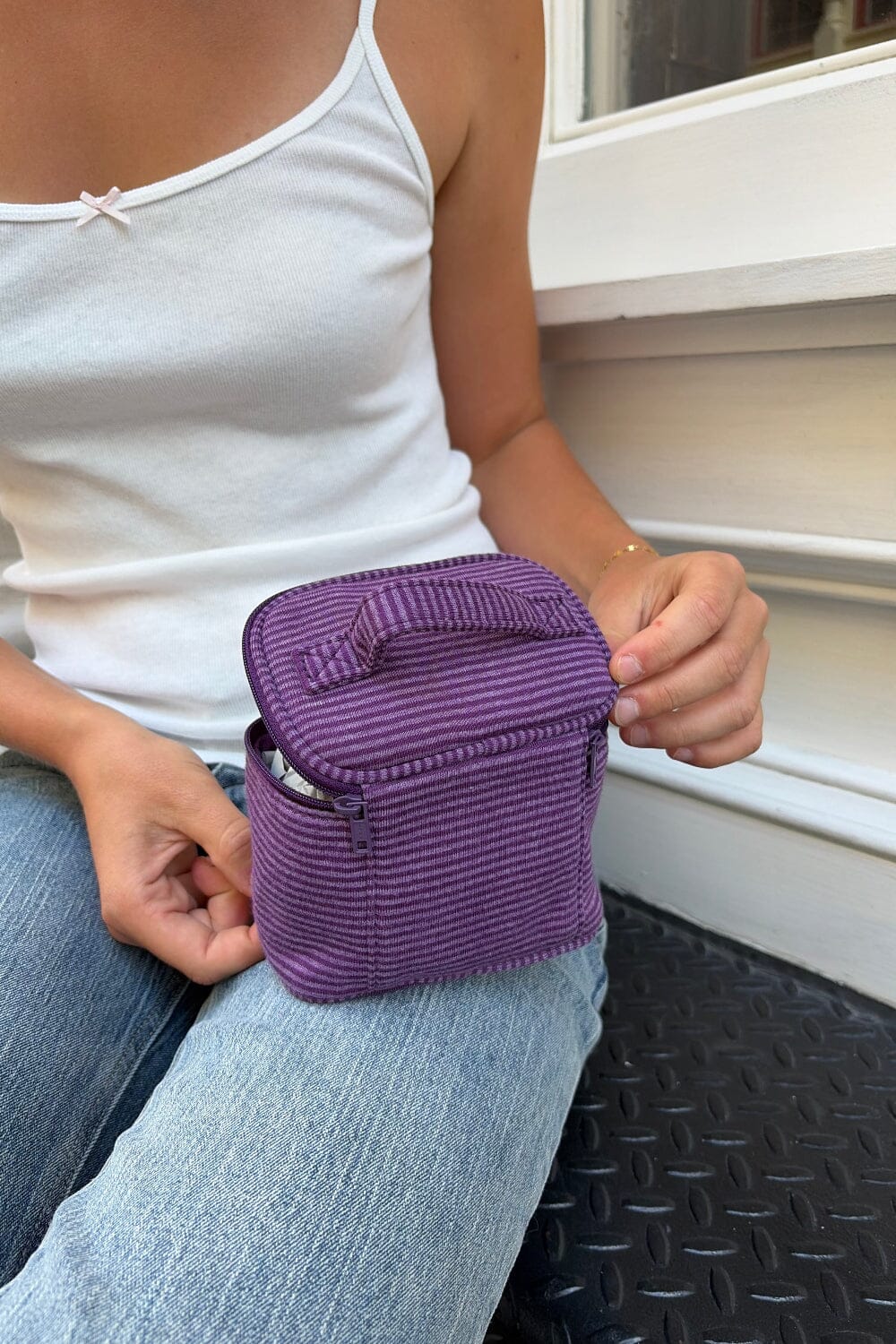 Stripes Makeup Bag