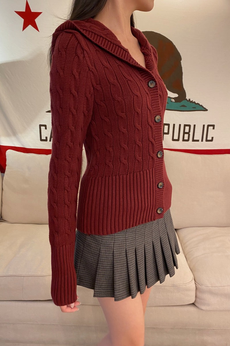 Aura Cable Knit Cardigan