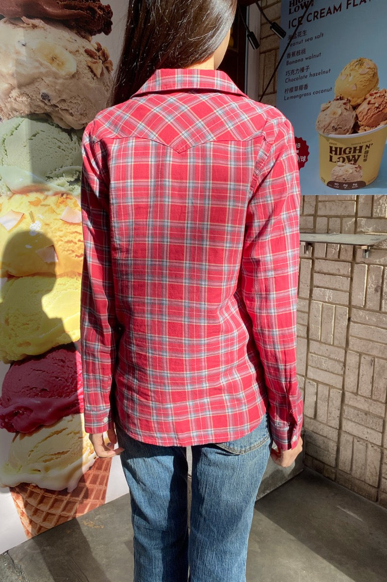Stephanie Plaid Top