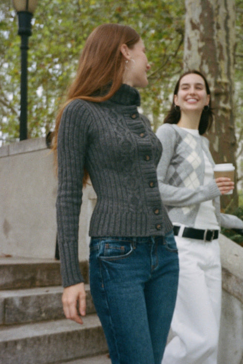 Andrea Cable Knit Sweater