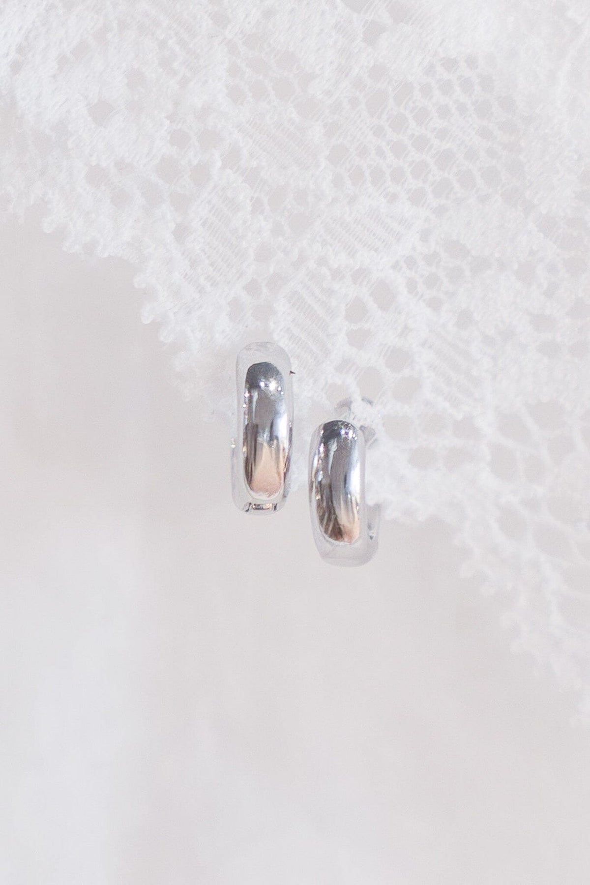 Sterling Silver Huggie Earrings