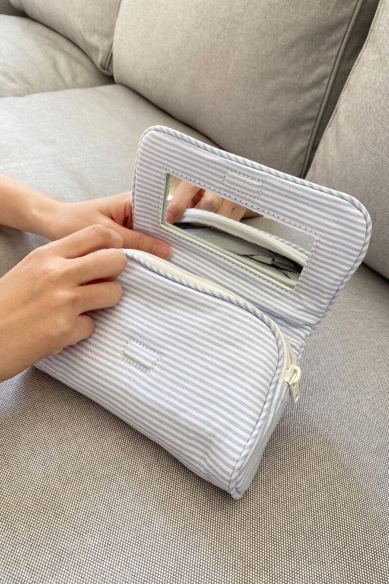 Stripe Makeup Bag